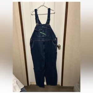 Vintage Men’s Key Imperial Blue Denim Overalls - Size 46x30 100% Cotton #17754